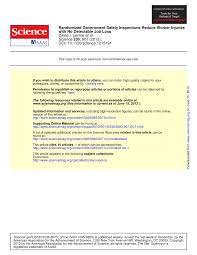 Study methodology this study undertook a review of current vehicle safety inspection programs worldwide. Pdf Randomized Government Safety Inspections Reduce Worker Injuries With No Detectable Job Loss