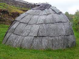 There were huge rush mats in front of the fire, and brightly dyed mats on the walls. Colonial Quills 18th Century Native American Houses By Cynthia Howerter