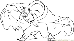 Belle and the beast are sledding. Fierce Disney Beast Coloring Page For Kids Free Beauty And The Beast Printable Coloring Pages Online For Kids Coloringpages101 Com Coloring Pages For Kids
