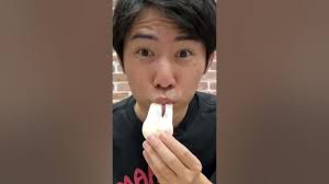 【Japanese guy】Curry noodle with Vanilla mochi ice cream