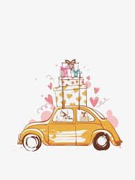 Car Carrying Gifts Car Clipart Painted Girl Png Transparent Clipart Image And Psd File For Free Download Producao De Arte Arte Fofa Desenhos De Carros