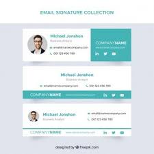 Coleccion De Firma De Correo Electronico En Colores Degradados Descargar Vectores Gratis Firmas De Correo Electronico Firma Email Firmas Correo