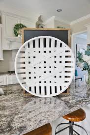 Large Round White Washed Tobacco Basket Wall Decor Farmhouse Basket Wall Decor Baskets On Wall Decor