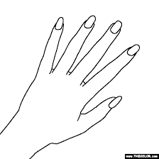 100 Free Coloring Page Of Fingers With Nail Polish Color In This Picture Of Fingers With Nail Polish And Paginas Para Colorir Unhas Meninas Desenhos De Dedo