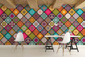 Mandala Self Adhesive Wallpaper Removable Wallpaper Etsy In 2021 Traditional Wallpaper Mandala Wall Decor Wallpaper Walls Decor