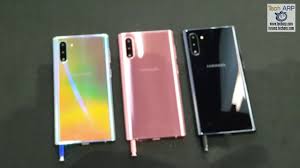 Note 10+ в цвете aura glow. Samsung Galaxy Note 10 Colour Comparison Aura Glow Aura Pink Aura Black Youtube