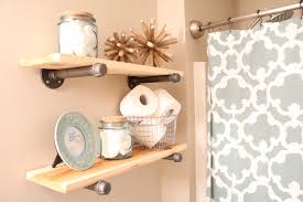 With a versatile rustic look, this is a space saver in your kitchen. Diy Rustic Industrial Bathroom Shelves Sugar Maple Notes