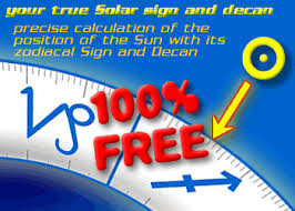 Astrology Sun Sign And Decan Calculator Online 100 Free