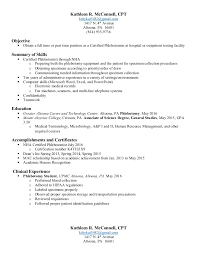 Kathyresume Phlebotomy