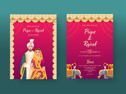 Online wedding invitations design by 123weddingcards. Indian Wedding Card Images Free Vectors Stock Photos Psd