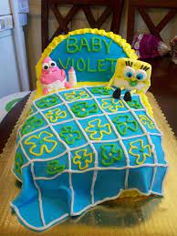 Spongebob Bassinet Baby Shower Cake Baby Shower Cakes Baby Shower Baby Shower Supplies