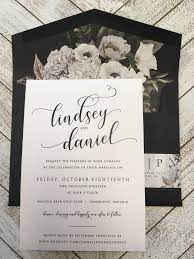 Black And White Anemone Wedding Invitation Wedding Invitations Wedding Invitations Stationery Black Wedding Invitations