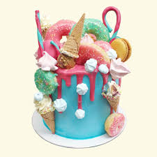 Unicorn and rainbow birthday cake. Fun Fair Unicorn Rainbow Layer Cake Anges De Sucre Anges De Sucre