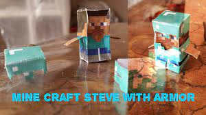 The minecraft skin, steve in netherite armor, was posted by schnoz123. Mini Minecraft Steve With Diamond Armor Bunch Of Things Youtube
