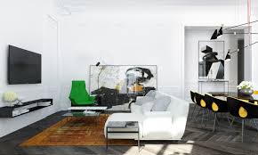 Modern furniture takes center stage in the living room. Modern Apartment Interior Design With Classic Furniture Ideas Roohome