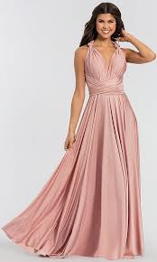 Long Kleinfeld Bridesmaid Convertible Bodice Dress Convertible Bridesmaid Dress Bridemaid Dress Blush Bridesmaid Dresses