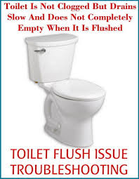 toilet is not clogged but drains slow