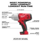 Milwaukee M18 18V Lithium-Ion Cordless 1/2 in. Impact Wrench ...