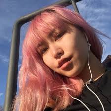 Black And Yellow Hair Boy Smokey Pink Mauve Hair Dye Etsy In 2020 Dyed Hair Pink And Black Hair Peach Hair