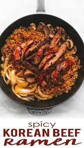 Spicy Korean Beef Noodles Recipe Beef And Noodles Spicy Korean Beef Spicy Korean Beef Noodles Recipe