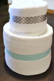 2 bath towels, 3 hand towels. Towel Cake A Fun Diy Bridal Shower Gift Fun Squared