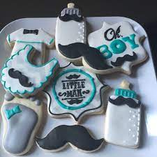 Mustache Little Man Baby Shower Cookies Mustache Baby Shower Lil Man Baby Shower Mustache Baby Shower Theme