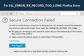 Fix Ssl Error Rx Record Too Long Firefox Error In 2020 Open Browser Ssl Ssl Certificate
