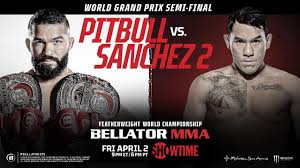 Headlining the event will a featherweight title. Watch Bellator 255 Free Live Streaming Video Pitbull Vs Sanchez 2 Mmamania Com