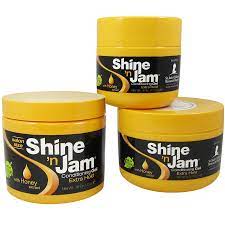 Use let's jam for braiding, smoothing edges, twisting, taming frizz & flyaways. Shine N Jam Conditioning Gel Extra Hold Natural Hair Gel Natural Hair Routine Styling Gel