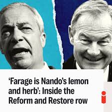 A bitter row has erupted between Nigel Farage and his former  colleague-turned-arch-nemesis Rupert Lowe – and it could hand Andy Burnham a  path to Westminster