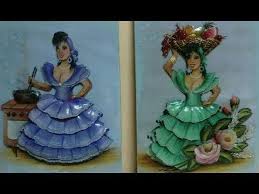 ديكوباج مجسم بنات قمرات Painting Handicraft Art