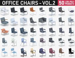 Office Chairs Collection Vol 2 3d Model Office Chair 3d Model Model