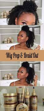 How To Braid Prep Natural Hair Under Wigs With The Perfect Video Guide African American Hairstyle Videos Aahv Braid Out Natural Hair Natural Hair Styles Braid Out