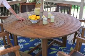 Large Round Eucalyptus Wood 63 Lazy Susan Dining Table In 2020 Round Dining Table Patio Dining Set Round Marble Dining Table