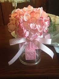 Girl Baby Shower Decoration Could Use Fake Flowers Cheaper Minus The Baby Blocks Girl Baby Shower Decorations Baby Shower Decorations Baby Shower Princess