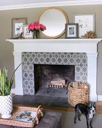 The Super Low Ceilings 7 1 2 Feet At Best In Our Old New England Home Have Created Their Fair Share Home Fireplace Fireplace Remodel Fireplace Tile Surround
