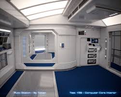 Sci Fi Clean Room Spaceship Interior Futuristic Interior Sci Fi Environment