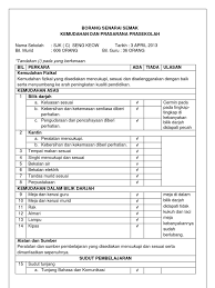 8.2 senarai semak audit dalam lampiran b. Contoh Borang Senarai Semak Prasekolah