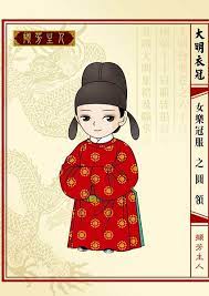撷芳主人 q版大明衣冠图志 女乐冠服之圆领 明前期 ming dynasty trung quốc