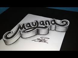 Berikut ini beberapa contoh grafiti abjad yang menurutku menarik, keren, juga simple, diantaranya Tutorial Cara Membuat Tulisan 3d Di Kertas Youtube 3d Pencil Art Graffiti Art Letters Graffiti Lettering