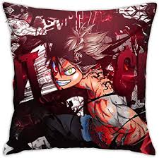 Check spelling or type a new query. Amazon Com Lmhbltop Black Clover Anime Throw Pillowcase Anime Pillow Cover 18x18 Inches Home Kitchen
