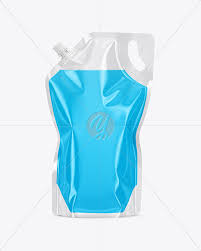 Doy Pack With Liquid Mockup In Pouch Mockups On Yellow Images Object Mockups