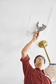 Depending upon your insurer, water damage may be covered. How To Patch A Ceiling Water Damaged Ceiling Plaster Ceiling Repair Repair Ceilings