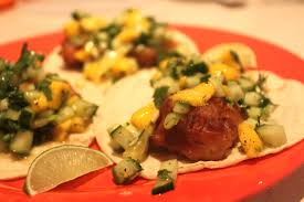 It adds a sweetness and brightness to the fish. Fish Tacos With Mango Cucumber Salsa Hunt Fish Harvest