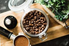 Coffee beans in various stages of freshness