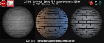Download grunge brick wall stock photos. Grey Wall Bricks Pbr Texture Seamless 21456