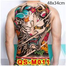 Không phải ai cũng dám xăm hình mặt quỷ đặt biệt là kín hết lưng và bụng. Hinh XÄƒm Full LÆ°ng Máº·t Quá»·