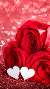 Serduszka I Roze Tapeta Na Telefon Rose Flower Wallpaper Valentines Wallpaper Flower Phone Wallpaper