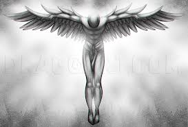 Christian icons like these instill the epitome of salvation by permanently engraving a connection with spirituality. Guardian Angel Tattoo Drawing Tutorial Step By Step Drawing Guide By Dawn Dragoart Com