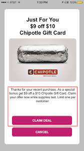 Next, choose and customize your order, then click the add meal to bag button. Swych App Promo Hotels Com Egc For Chipotle Egc For Swych App Promo 50 Hotels Com Egc For 40 10 Chipotle Egc For 1